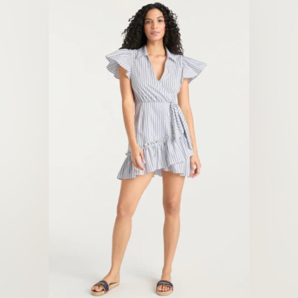 Cinq a Sept Mini Lila Dress- in Navy and White